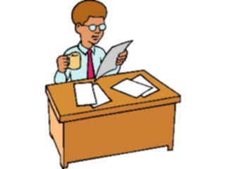 Sticker Custom Preview Image #039518 Business Office Cartoons Manat Desk04