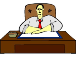 Sticker Custom Preview Image #039519 Business Office Cartoons Manat Desk05