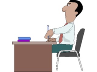 Sticker Custom Preview Image #039520 Business Office Cartoons Manat Desk06