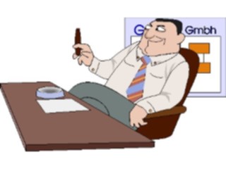 Sticker Custom Preview Image #039521 Business Office Cartoons Manat Desk07