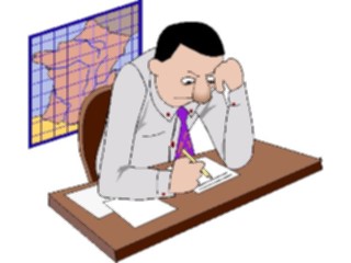 Sticker Custom Preview Image #039522 Business Office Cartoons Manat Desk08