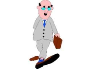 Sticker Custom Preview Image #039550 Business Office Cartoons Manwith Briefcase1