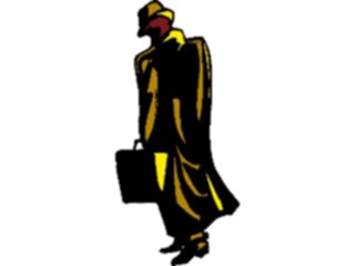 Sticker Custom Preview Image #039551 Business Office Cartoons Manwith Briefcase2