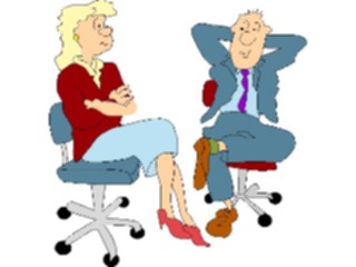 Sticker Custom Preview Image #039571 Business Office Cartoons Man Woman2