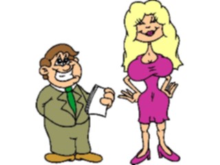 Sticker Custom Preview Image #039573 Business Office Cartoons Man Woman4