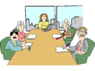 Sticker Custom Preview Image #039588 Business Office Cartoons Meeting07