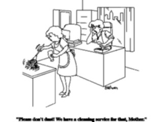 Sticker Custom Preview Image #039625 Business Office Cartoons Mother Cleaning Office