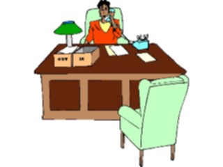 Sticker Custom Preview Image #039628 Business Office Cartoons Neat Desk