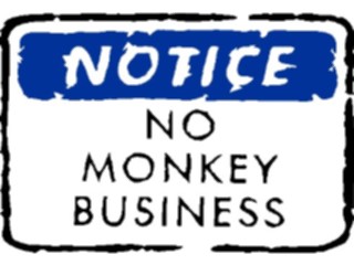 Sticker Custom Preview Image #039637 Business Office Cartoons No Monkey Business