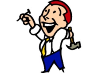 Sticker Custom Preview Image #039671 Business Office Cartoons Office Handyman