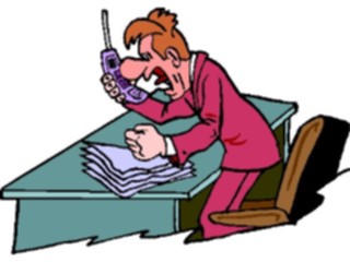 Sticker Custom Preview Image #039684 Business Office Cartoons On Cellular Phone3