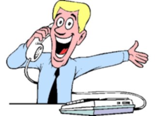 Sticker Custom Preview Image #039698 Business Office Cartoons On Phone09