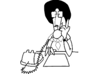 Sticker Custom Preview Image #039700 Business Office Cartoons On Phone11