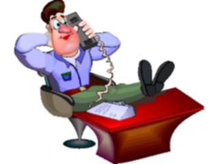 Sticker Custom Preview Image #039722 Business Office Cartoons On Phone33