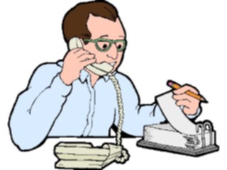 Sticker Custom Preview Image #039723 Business Office Cartoons On Phone34