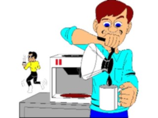 Sticker Custom Preview Image #039743 Business Office Cartoons Outof Coffee