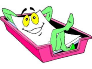 Sticker Custom Preview Image #039771 Business Office Cartoons Paper Kicking Back