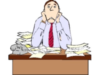 Sticker Custom Preview Image #039779 Business Office Cartoons Paperwork3