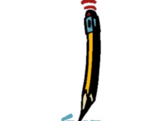 Sticker Custom Preview Image #039803 Business Office Cartoons Pencil3