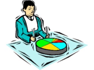 Sticker Custom Preview Image #039846 Business Office Cartoons Pie Chart Meal