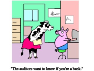 Sticker Custom Preview Image #039847 Business Office Cartoons Pig Bank