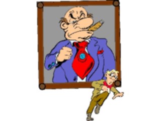 Sticker Custom Preview Image #039851 Business Office Cartoons Portrait Boss