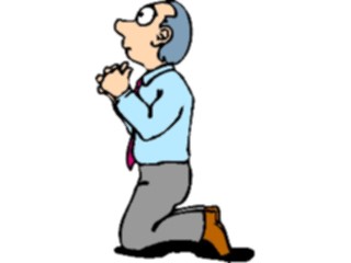 Sticker Custom Preview Image #039854 Business Office Cartoons Praying