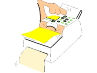 Sticker Custom Preview Image #039930 Business Office Cartoons Printer3