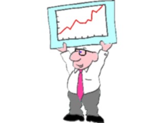 Sticker Custom Preview Image #039937 Business Office Cartoons Profits Rising1