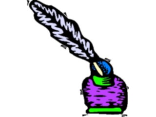 Sticker Custom Preview Image #039966 Business Office Cartoons Quill Ink