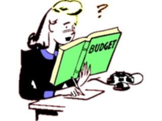 Sticker Custom Preview Image #039978 Business Office Cartoons Reading About Budget