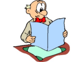 Sticker Custom Preview Image #039991 Business Office Cartoons Reading Report4