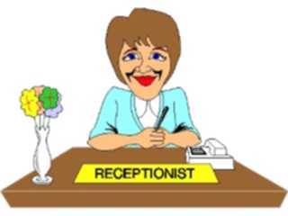 Sticker Custom Preview Image #039997 Business Office Cartoons Receptionist