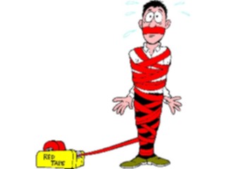 Sticker Custom Preview Image #040000 Business Office Cartoons Red Tape2