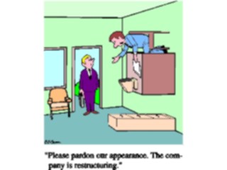 Sticker Custom Preview Image #040017 Business Office Cartoons Restructuring