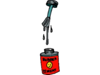 Sticker Custom Preview Image #040024 Business Office Cartoons Rubber Cement