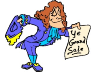 Sticker Custom Preview Image #040053 Business Office Cartoons Salesperson18th Century