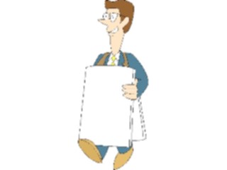 Sticker Custom Preview Image #040056 Business Office Cartoons Sandwich Board