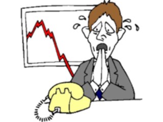 Sticker Custom Preview Image #040061 Business Office Cartoons Scared