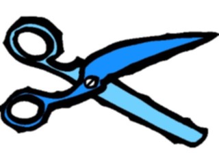 Sticker Custom Preview Image #040063 Business Office Cartoons Scissors1