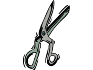 Sticker Custom Preview Image #040065 Business Office Cartoons Scissors3