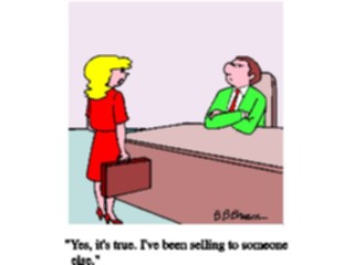 Sticker Custom Preview Image #040071 Business Office Cartoons Sellingto Someone Else