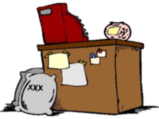 Sticker Custom Preview Image #040077 Business Office Cartoons Shop Counter