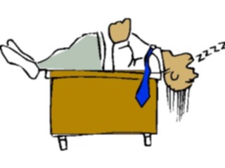 Sticker Custom Preview Image #040090 Business Office Cartoons Sleepingon Job1