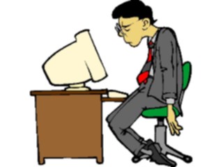 Sticker Custom Preview Image #040092 Business Office Cartoons Sleepingon Job3