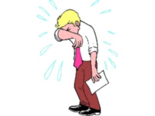 Sticker Custom Preview Image #040104 Business Office Cartoons Sobbing Man2