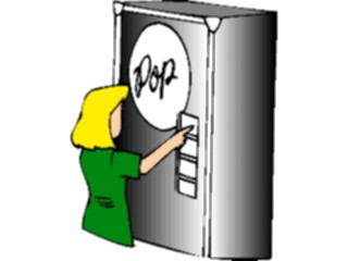 Sticker Custom Preview Image #040108 Business Office Cartoons Soda Machine