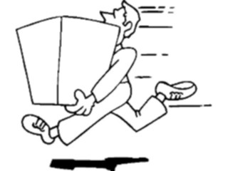 Sticker Custom Preview Image #040111 Business Office Cartoons Speedy Delivery