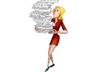 Sticker Custom Preview Image #040112 Business Office Cartoons Stackof Files