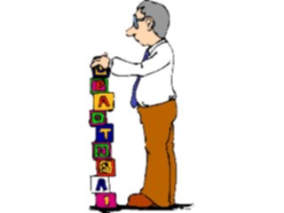 Sticker Custom Preview Image #040114 Business Office Cartoons Stacking It Up